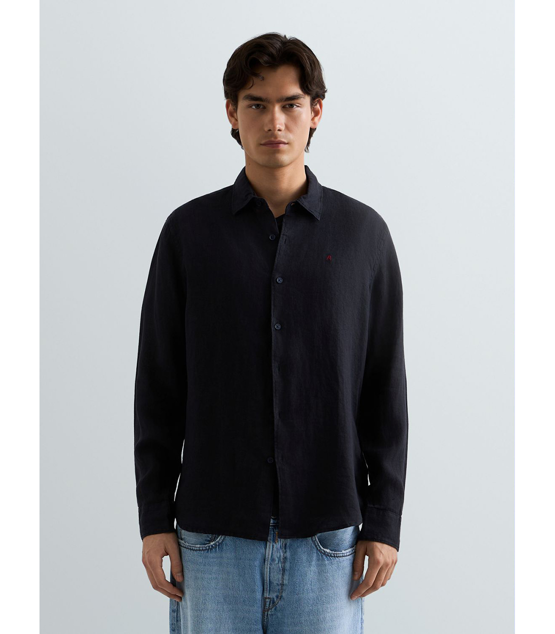 ガーメントダイリネンシャツ